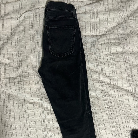 AGOLDE high rise black skinny jeans - Picture 2 of 3